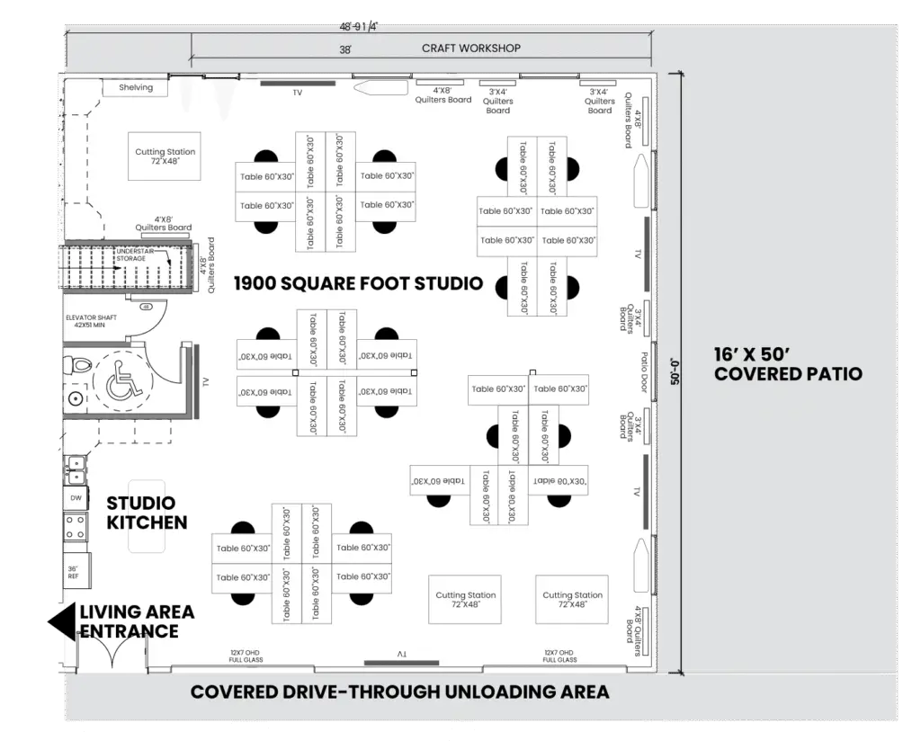 Artisan Inn Studio Vacation Lodging and Retreat Venue Studio.