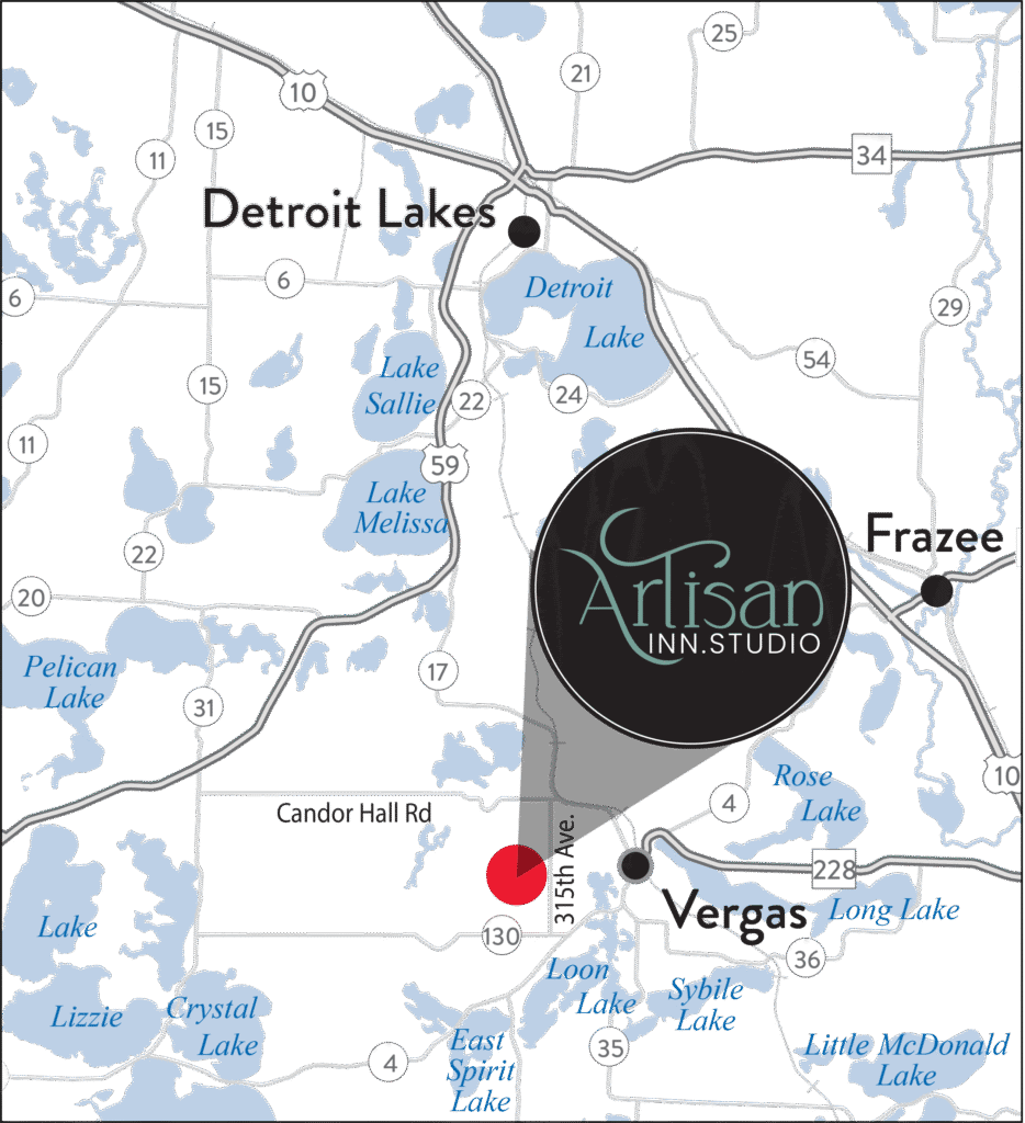 Artisan Inn Studio map